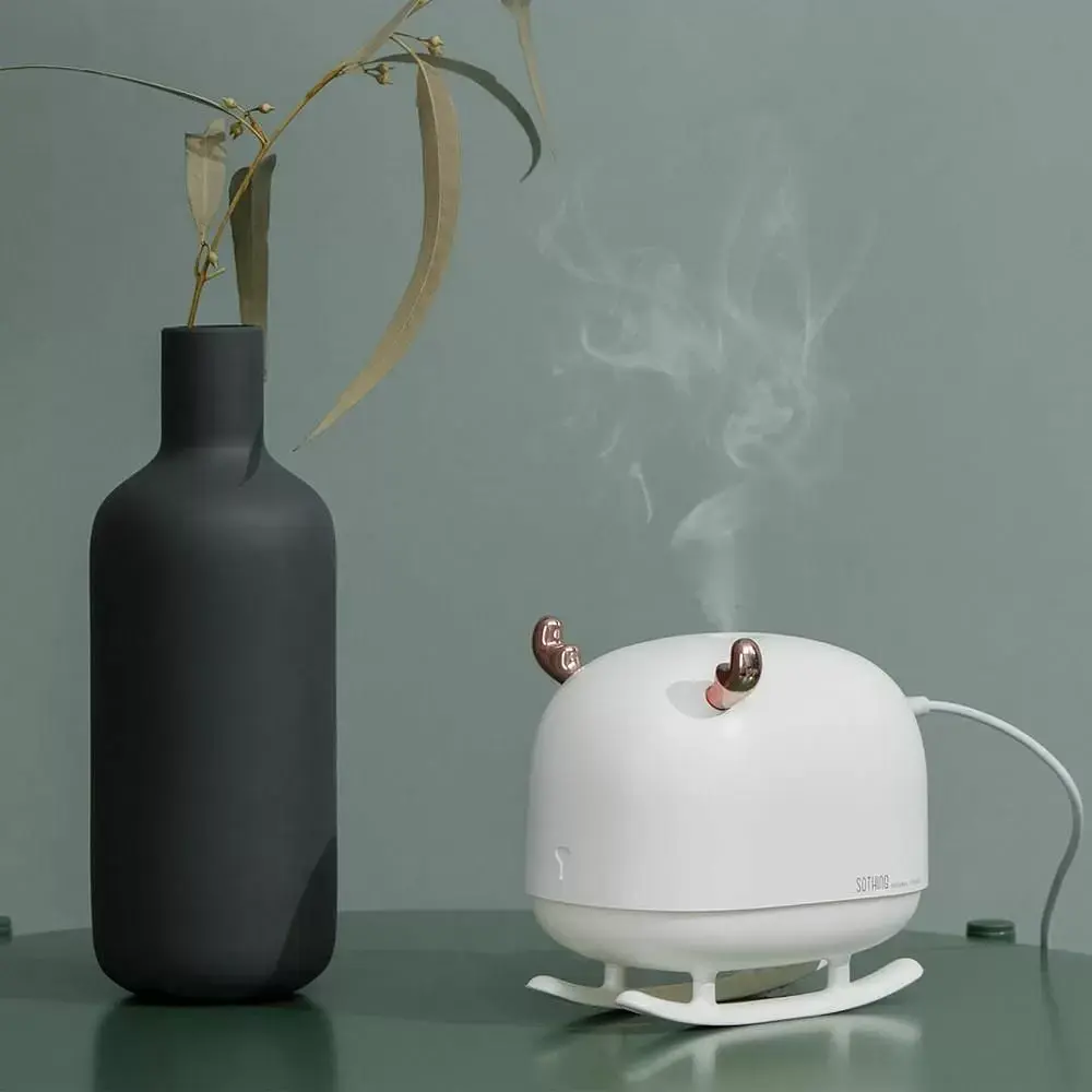 Портативний зволожувач повітря XiaomiSothing Deer HuXiaomidifier and Light DSHJ-H-009 White - фото 3