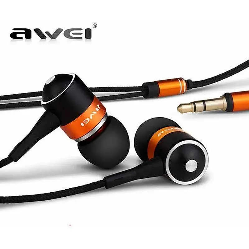 Наушники Awei ES-Q3 проводные черные - фото 3