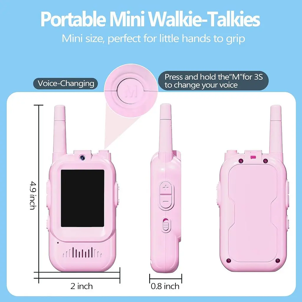 Дитяча відео-рація Walkie Talkie для дітей ∙ Двосторонній відеозв'язок Walkie Talkie на акумуляторі - фото 2
