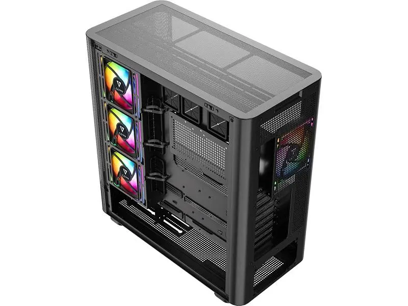 Корпус MODECOM VOLCANO AQ500 ARGB MIDI BLACK (MC-A-AQ500-4FA-B) - фото 6