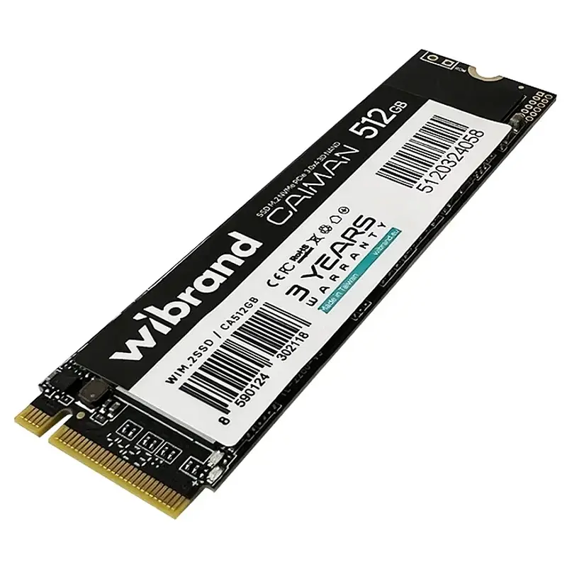 SSD Wibrand Caiman 512GB NVMe 2280 PCIe 3.0 3D WIM.2SSD/CA512GB - фото 2