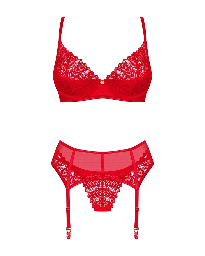 Комплект Obsessive Ingridia 3-pcs Set XL/2XL - фото 3