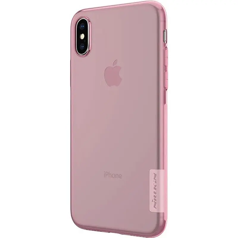 Чохол-накладка Nillkin TPU Nature Case Apple iPhone X Pink - фото 4