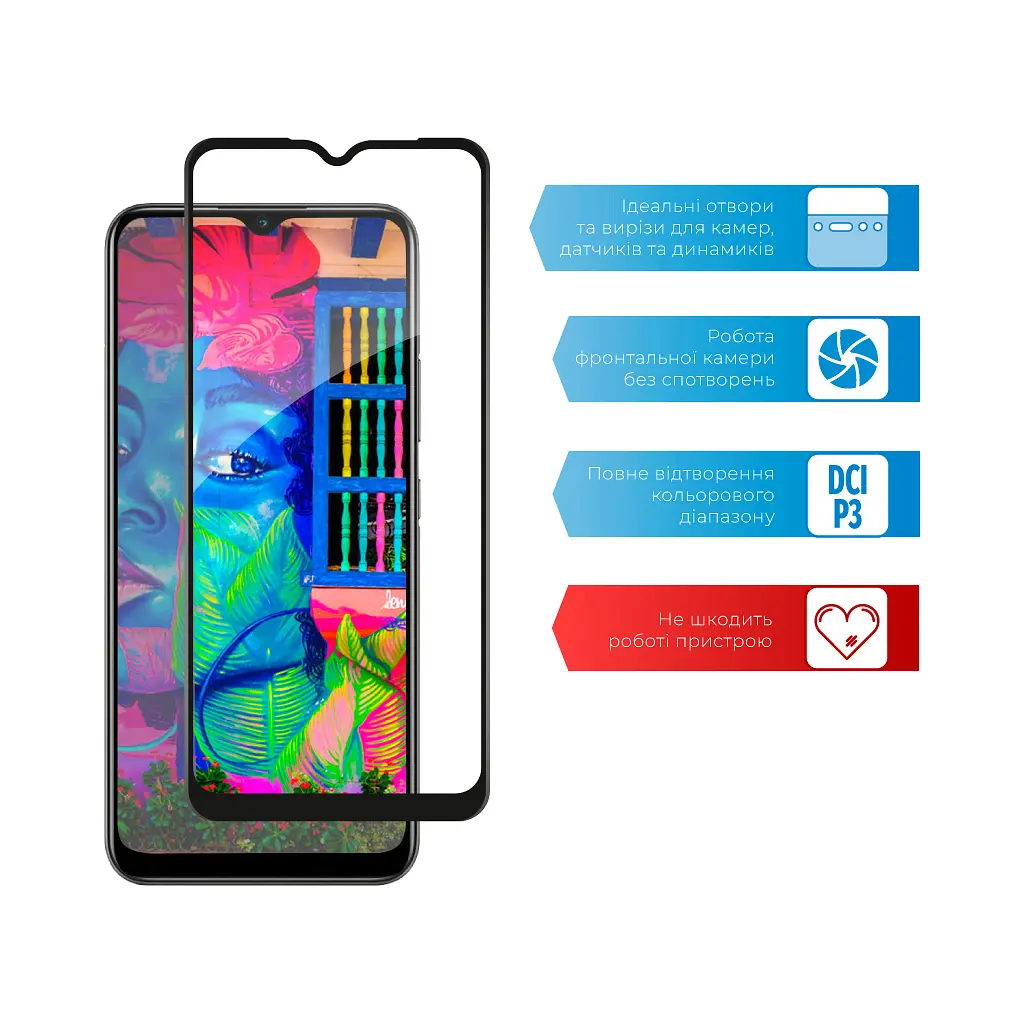 Стекло защитное ACCLAB Full Glue Realme C25Y (1283126542350) - фото 4