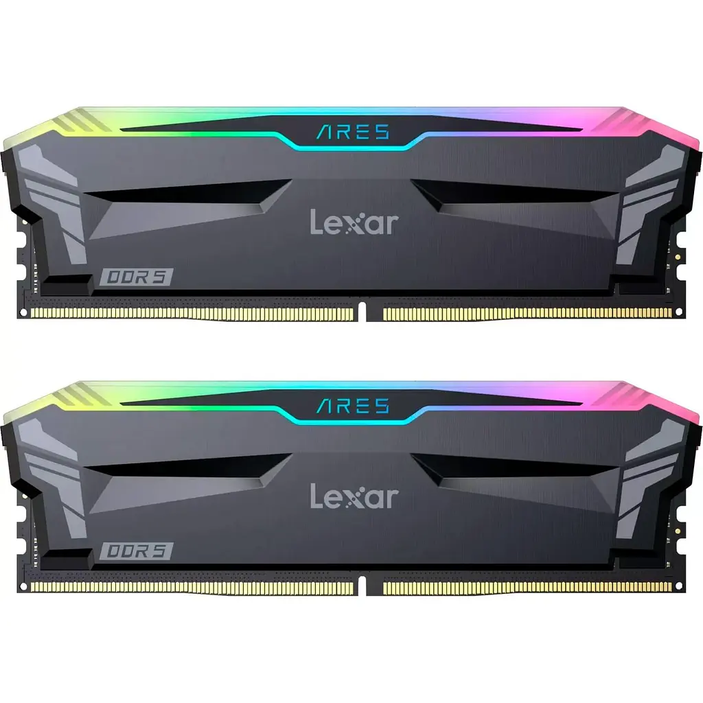 Модуль пам'яті Lexar DDR5 32GB (2X16) Ares 6800MHz RGB Black (LD5U16G68C34LA-RGD)