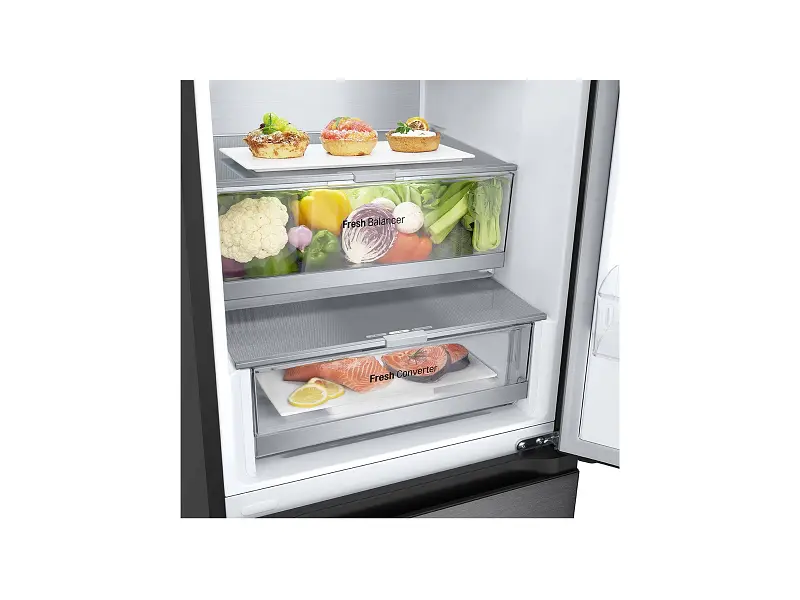 Холодильник з морозильною камерою LG GC-B509FTZW - фото 3