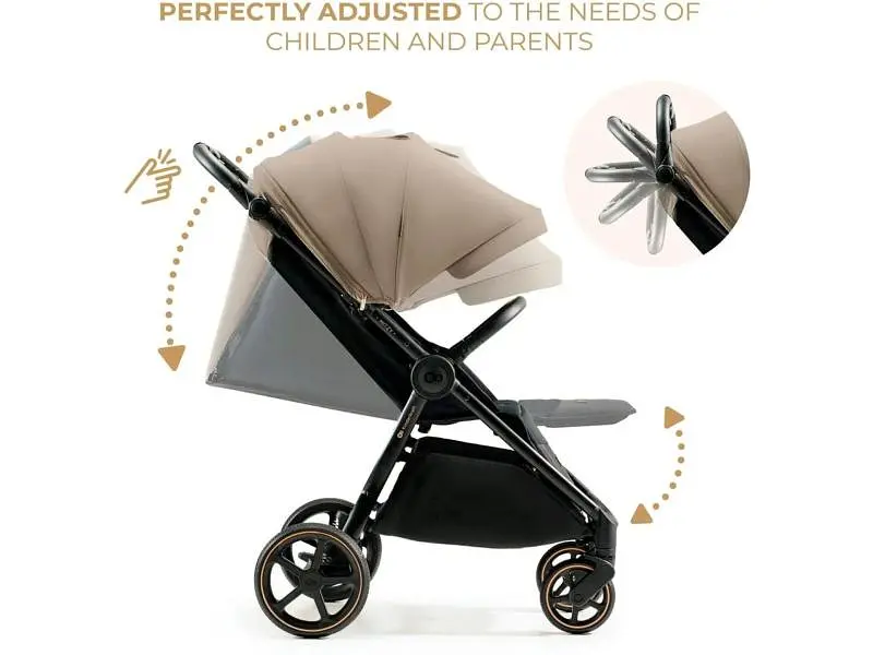 Коляска прогулянкова KinderKraft Mitzy Linen Beige (KSMITZ00BEG0000) - фото 7