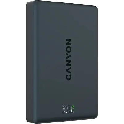 Батарея універсальна Canyon 10000mAh OnPower 511 PD20W Magnetic wireless MagSafe Black (CNS-CPB511B) - фото 2