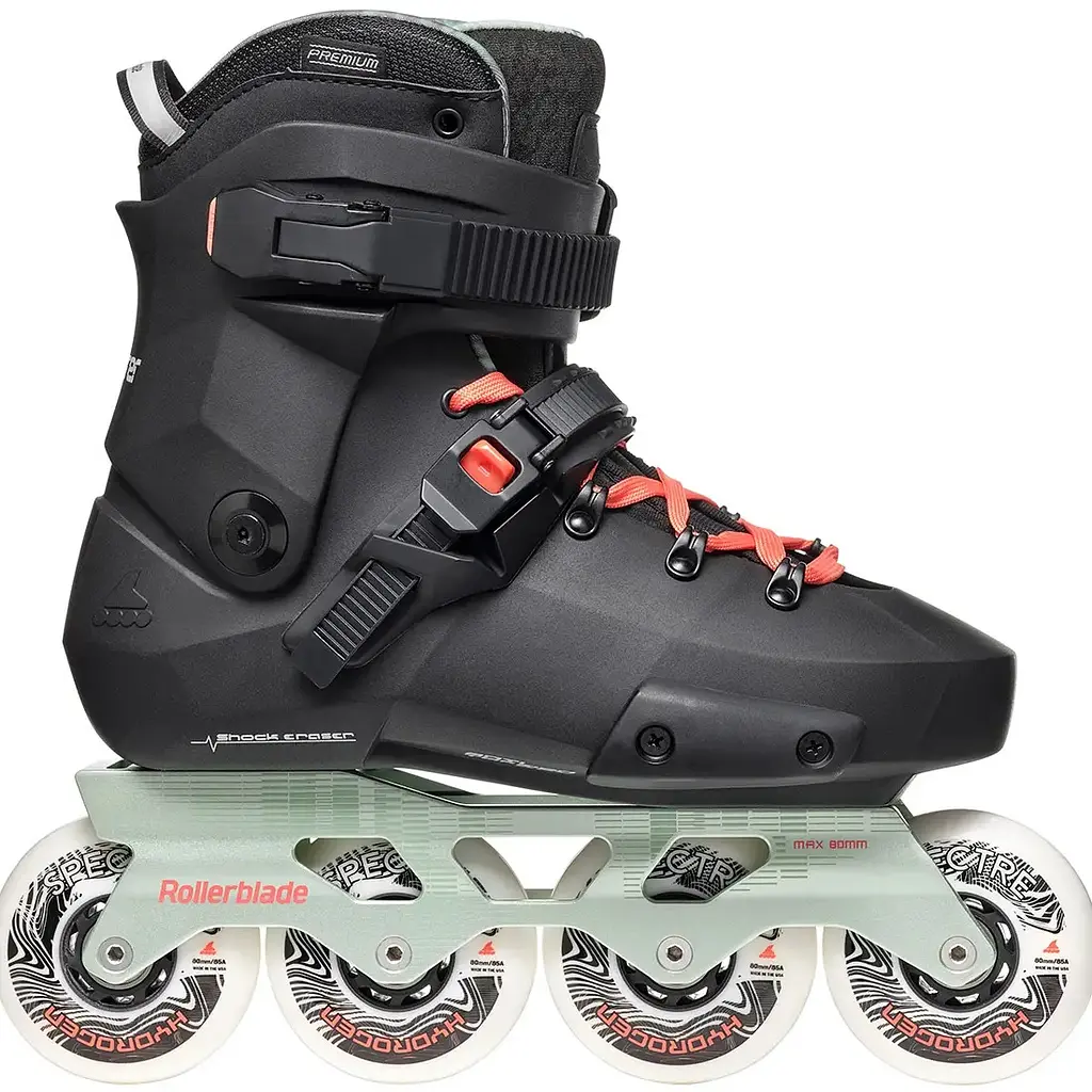 Ролики жіночі Rollerblade Twister XT Women 240 Чорний-Зелений - фото 2