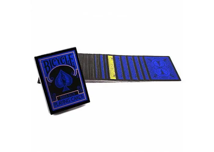 Карты игральные United States Playing Card Company Bicycle - Reverse (Blue & Black) (ВР_КИРББ) - фото 2