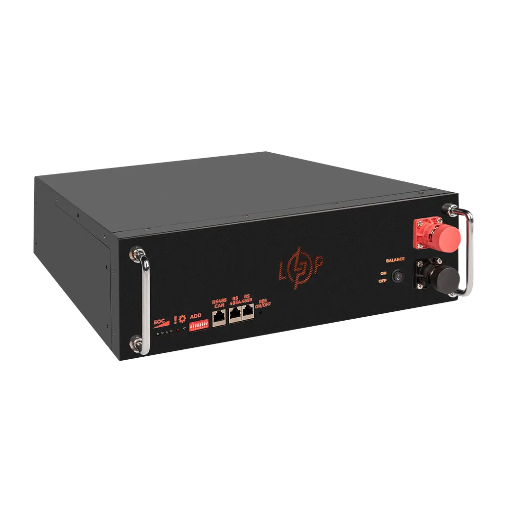 Акумулятор LP LiFePO4 51,2V - 100 Ah (5120Wh) (BMS SP 100A/50А) RM RS485/CAN LCD BL - фото 4