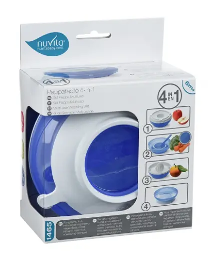 Тарілка Nuvita 4 в 1, синій (NV1465Blue) - фото 5