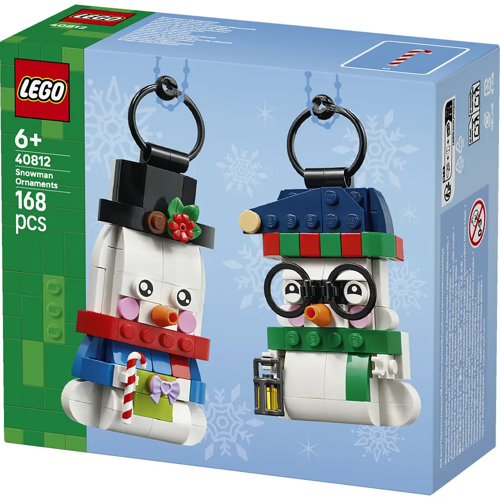 Конструктор LEGO Iconic Прикраси зі сніговиком 168 ел. (40812) - фото 2