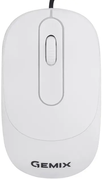 Миша Gemix GM145 білий, Optical, USB, 800 dpi (GM145WH)