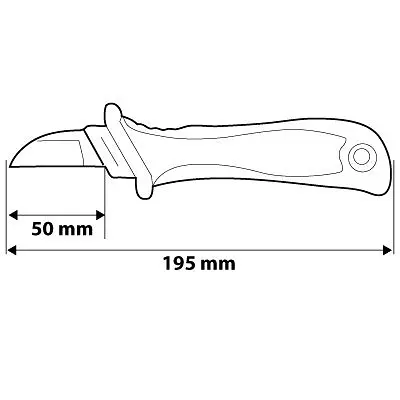 Neo Tools 01-550 Ніж монтерський (1000 В), 195 мм - фото 3