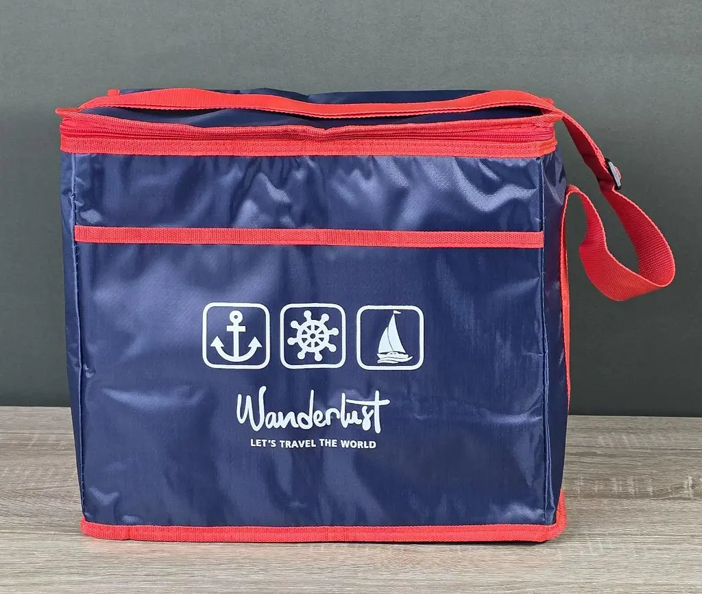 Термосумка Stenson Wanderlust R28805 25 л охолодження та збереження температури 36x20x32 см Синій - фото 5