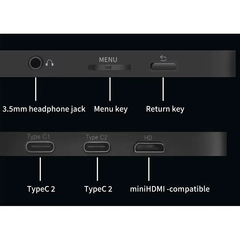 Портативний монітор Mucai N105A Black [111060] - фото 5