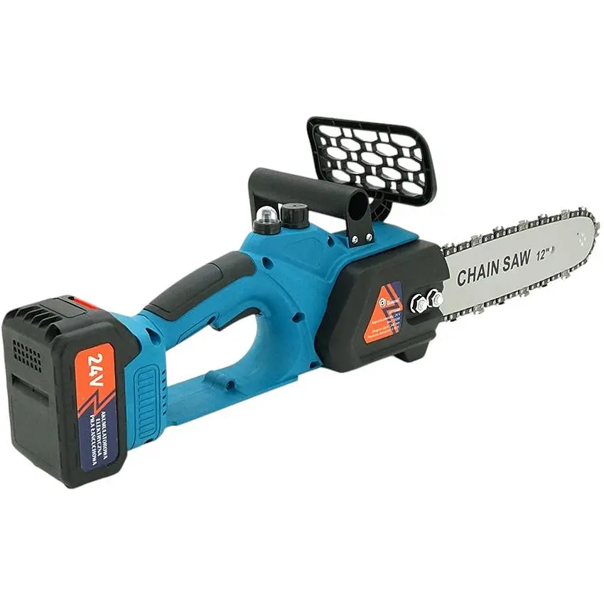 Акумуляторна ланцюгова пила Domotec Chain Saw 12| 24 V, зарядна + 2 акумулятори - фото 4