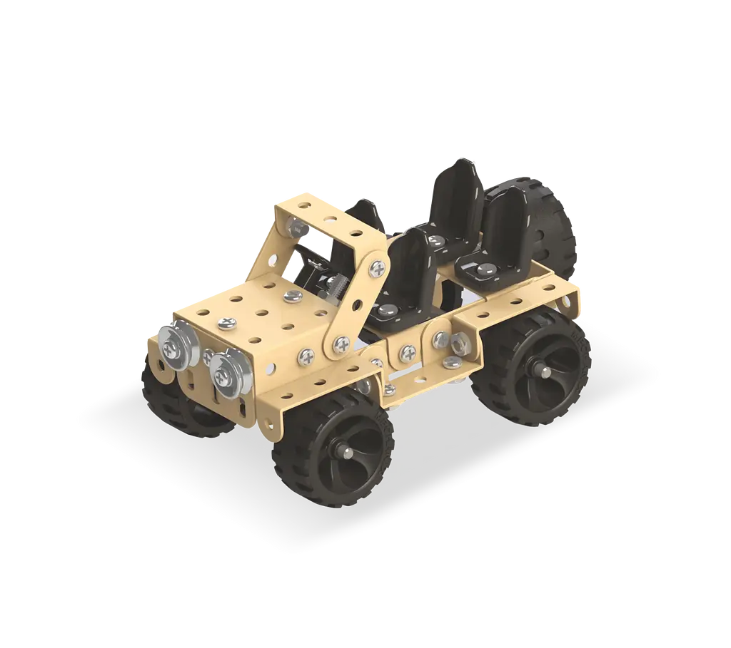 Конструктор Zephyr Mechanic Safari металевий розвивальний 155 елементів 5 моделей - фото 3