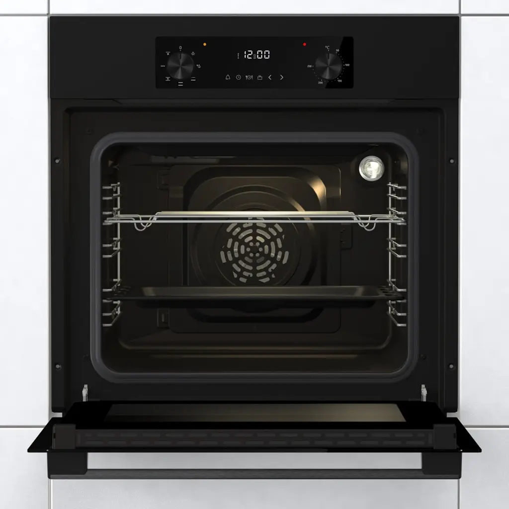 Духова шафа електрична Gorenje 61 л A+ дисплей конвекція чорний - фото 4