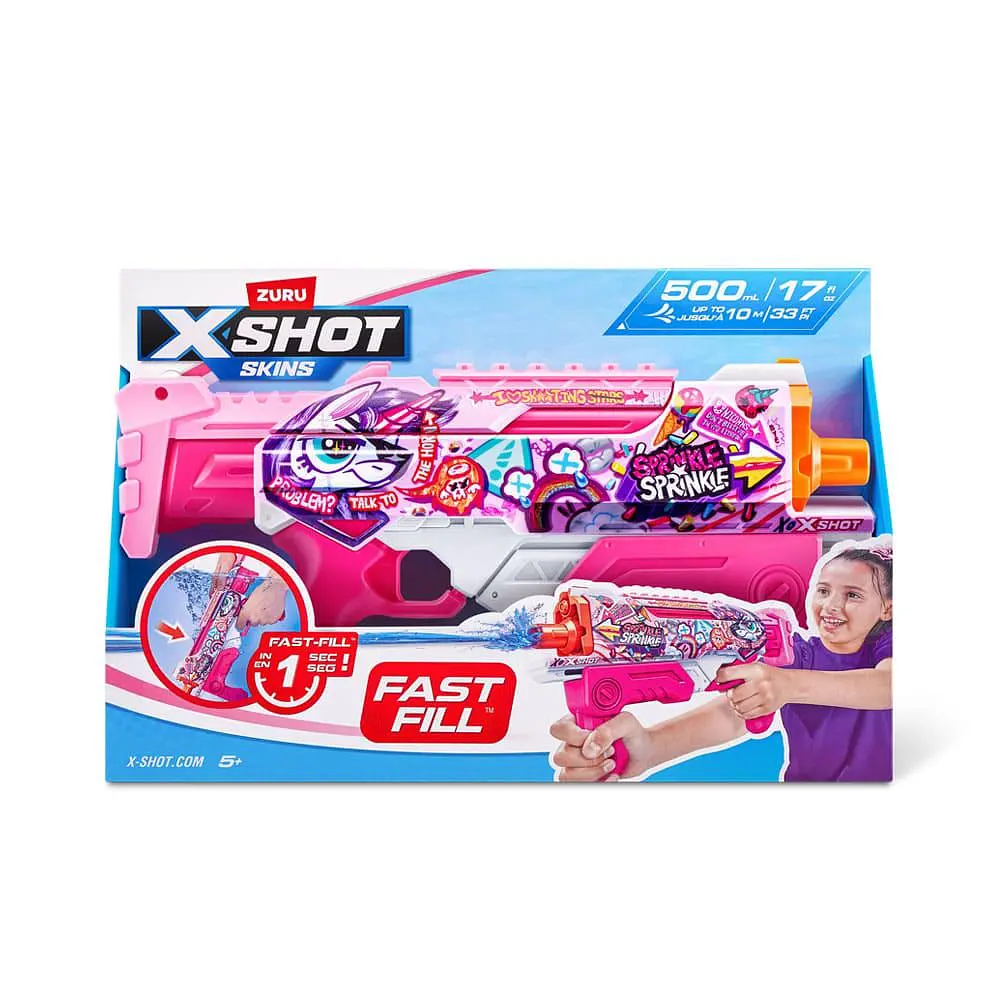 X-Shot Водний бластер Fast-Fill Skins Hyperload Unicorn Splash Zuru art. 11854E - фото 7