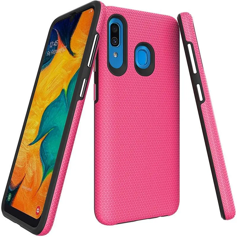 Чохол-накладка Toto Triangle TPU+PC Case Samsung Galaxy A20/A30 Pink - фото 2
