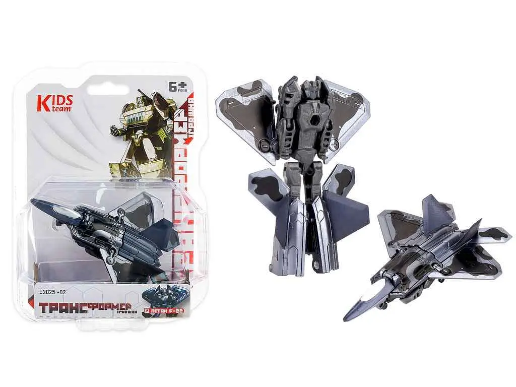 Трансформер KIDS TEAM TRANSFORMERS "Літак F-22" E2025-02 - фото 2