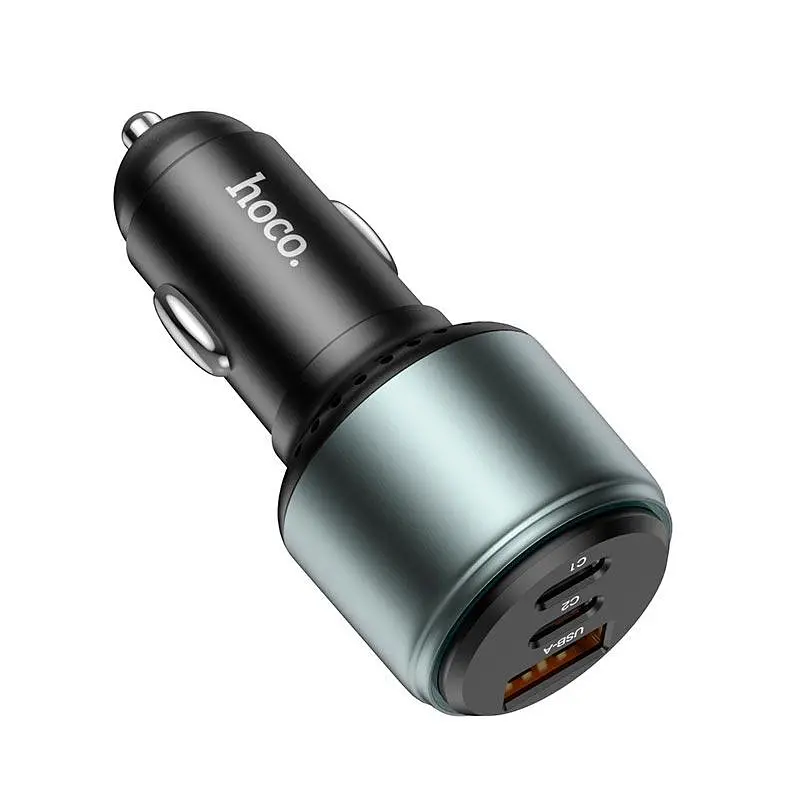 Адаптер автомобильный HOCO Galloper three-port car charger NZ9 95W - фото 4