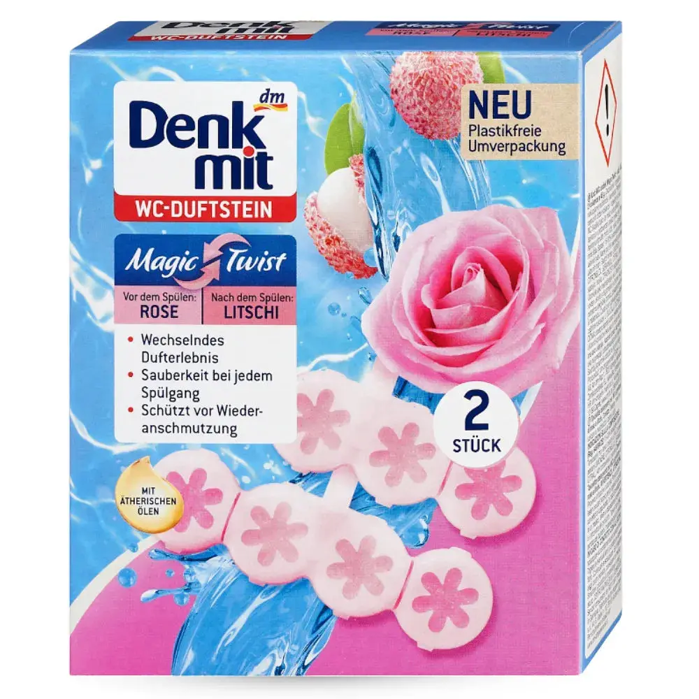 Туалетний блок DenkMit Magic Twist, 2 шт