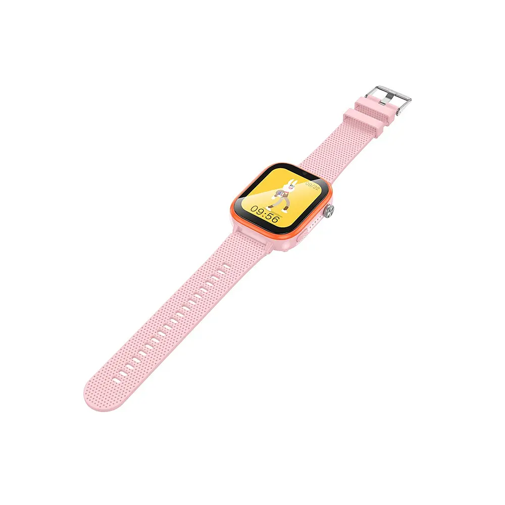 Дитячий смарт годинник Hoco Y101, 4G GPS Wi-Fi HD камера 1.83" HD-дисплей Pink Box - фото 3