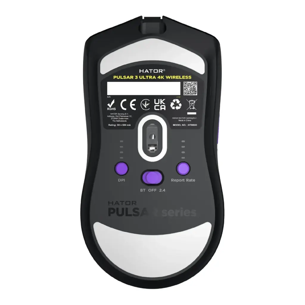 Мышка HATOR Pulsar 3 Ultra 4K wireless (HTM680) Black - фото 5