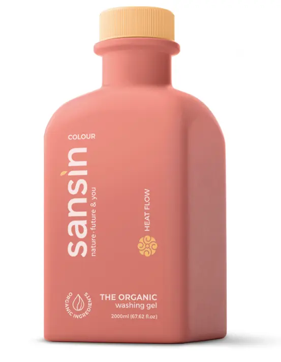 Набір: Гель для прання кольорових речей Sansin Heat Flow 2 л + Кондиціонер для прання Sansin Tropical Універсальний 2 л - фото 2