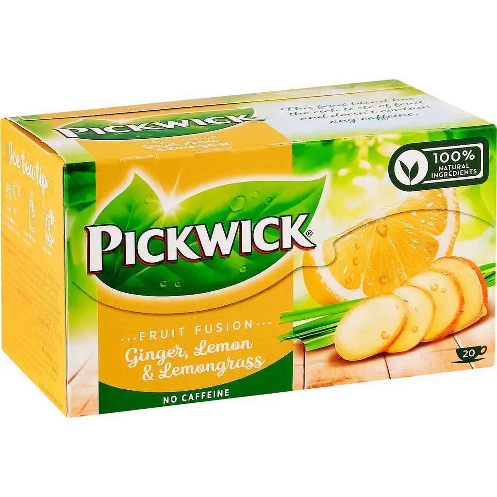 Чай фруктово-трав'яний Pickwick імбир-лемонграс 30 г (20 шт. х 1.5 г) (907484) - фото 3