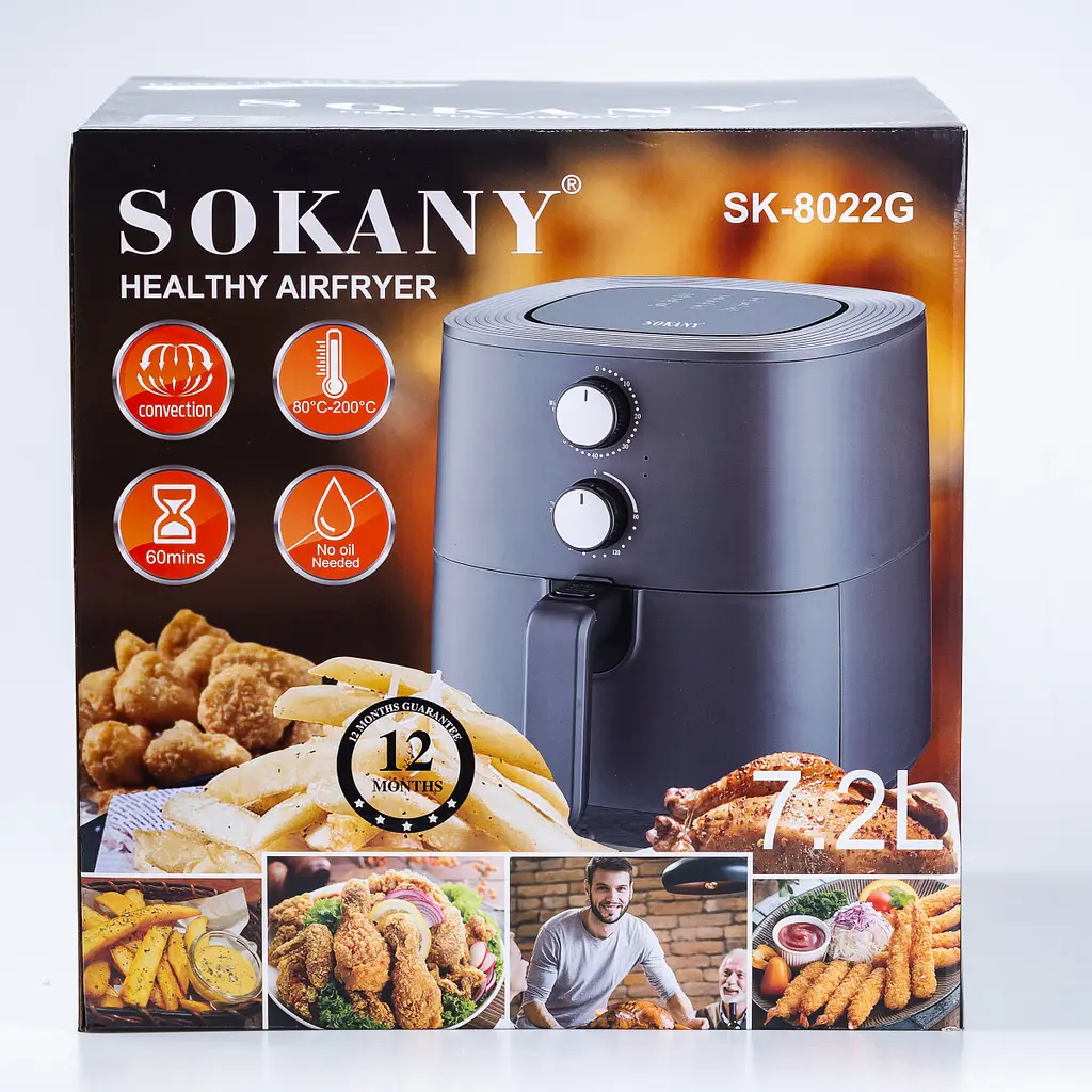Мультипіч-аерофритюрниця Sokany SK-8022G 7,2 л - фото 8