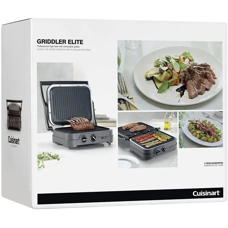 Електрогриль Cuisinart сірий (GR47E) - фото 6
