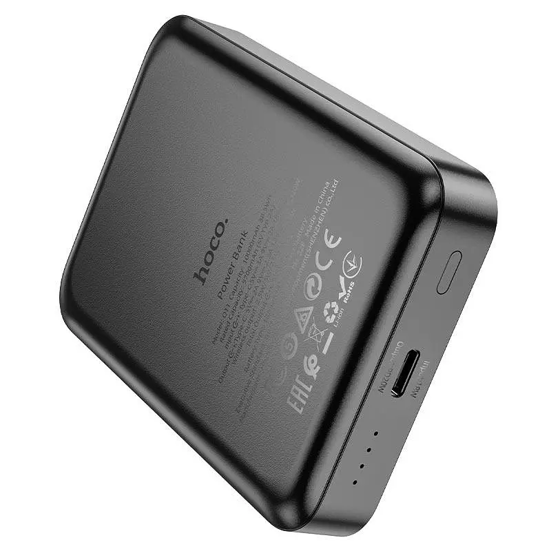 Аккумулятор внешний Hoco Q11 Expressar беспроводная зарядка Apple Watch и Magsafe черный - фото 4