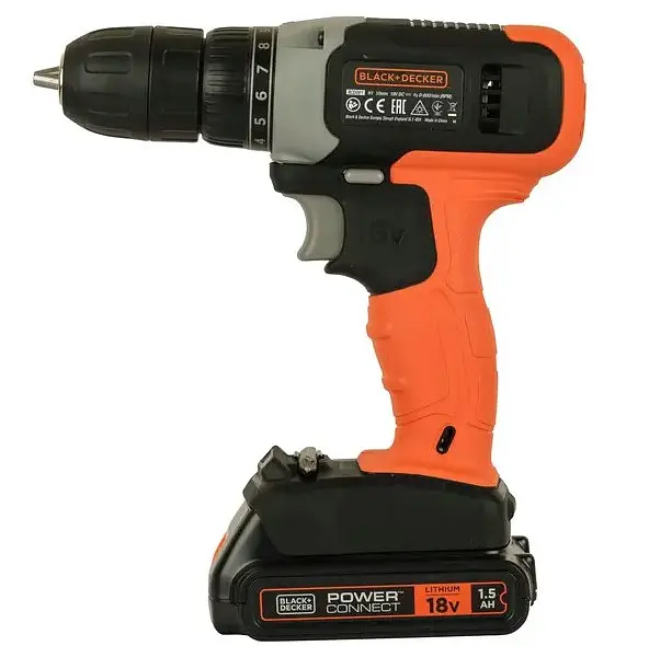 Акумуляторний дриль-шурупокрут Black+Decker з АКБ та ЗП BCD001C1 - фото 2