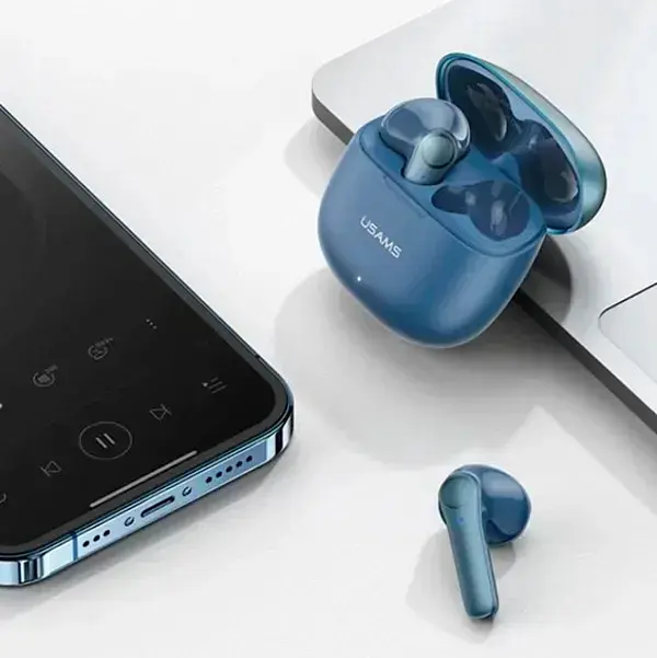 Беспроводные наушники Usams Earbuds XH09, TWS, BT5.1, 35mAh, 300mAh, 5.5h, blue - фото 6