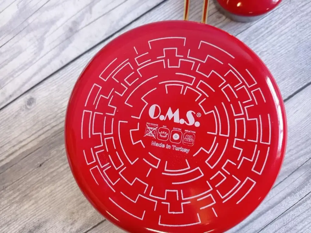 Двоярусний емальований чайник O.M.S. Collection 10800-Red (1/2 л) - фото 2