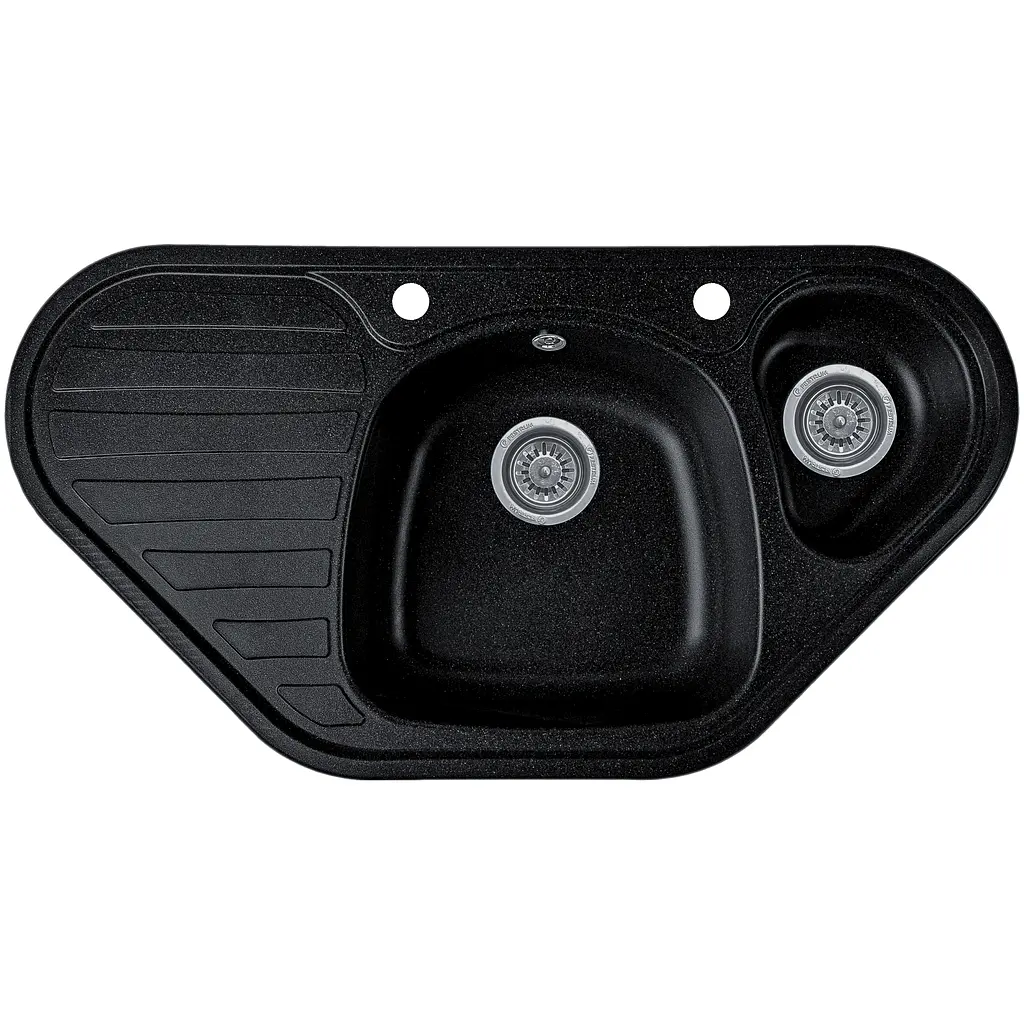 Мойка кухонная Valetti 20N гранитная 950х500 мм черная - фото 4