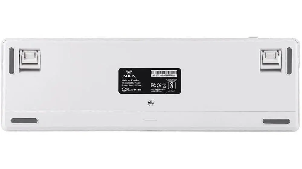 Клавиатура Aula F108 Pro Wireless Gasket Keyboard Reaper Switch 2.4G/BT EN/UA White (6978080501318) - фото 6