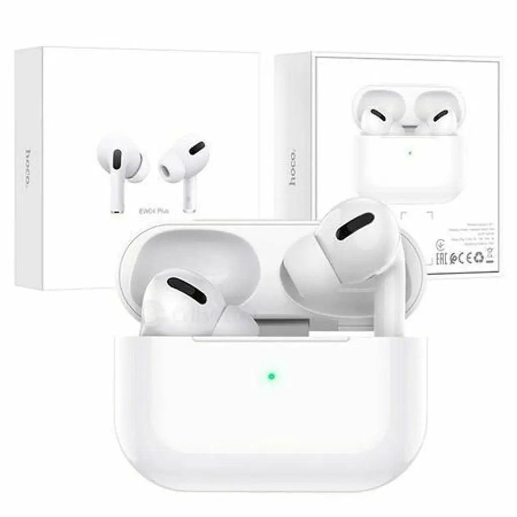 Беспроводные наушники Hoco EW04 Plus, TWS Bluetooth 5.1, с микрофоном, вакуумные, белые - фото 4