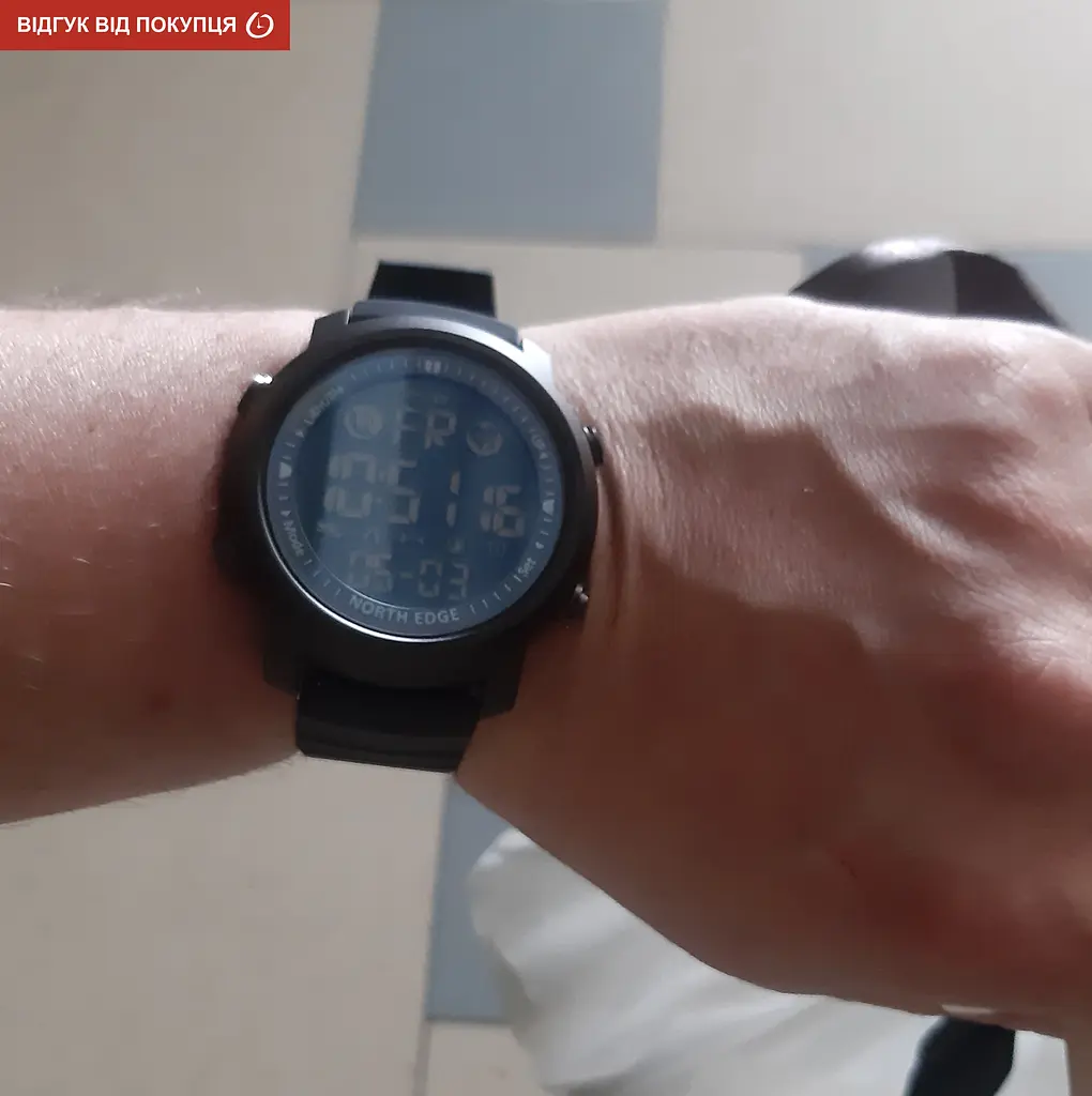 Годинник North Edge Laker Black 5BAR - фото 17