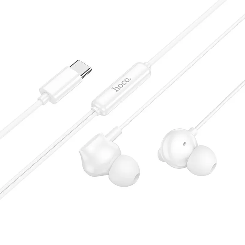 Стерео наушники Hoco M117 Type-C White - фото 2