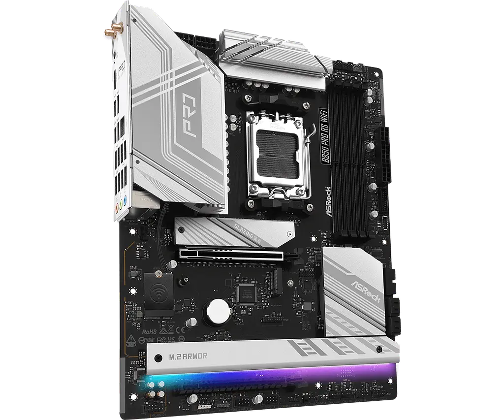Материнська плата ASRock B850 Pro RS WiFi Socket AM5 (B850 Pro RS WiFi) - фото 2
