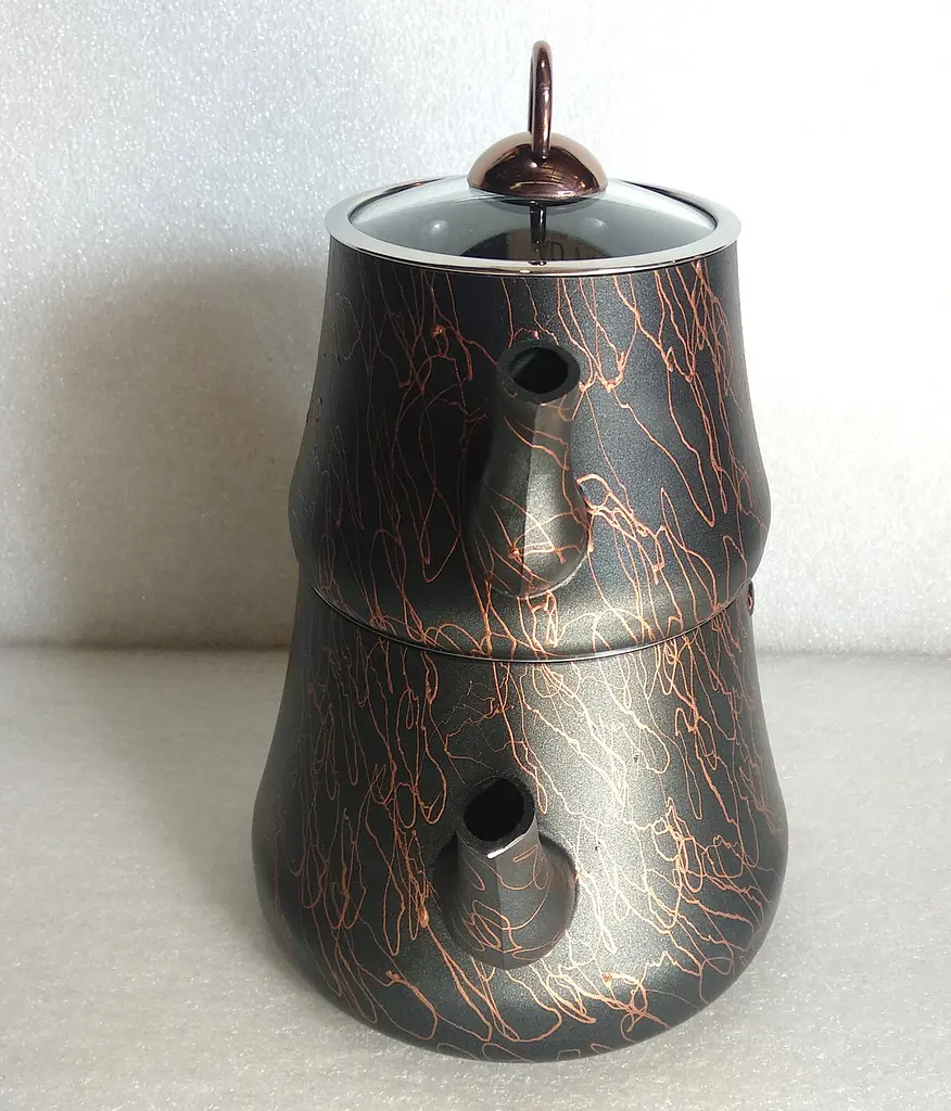 Двоярусний чайник O.M.S. Collection 8204-L Bronze (1,2/2,5 л.) - фото 5