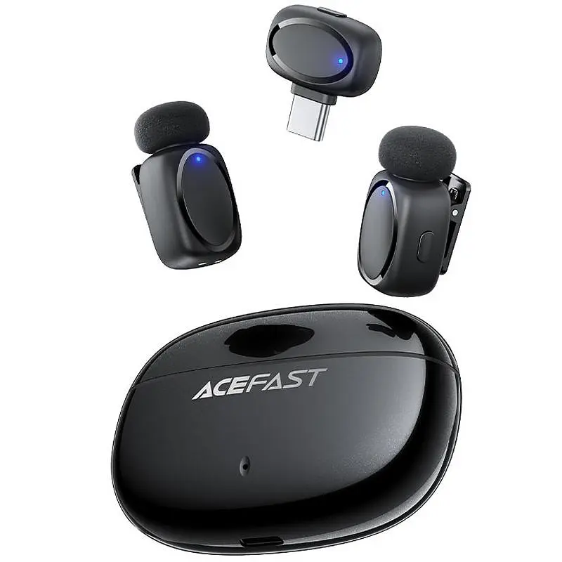 Петличный беспроводной микрофон Acefast R2 Type-C - фото 2