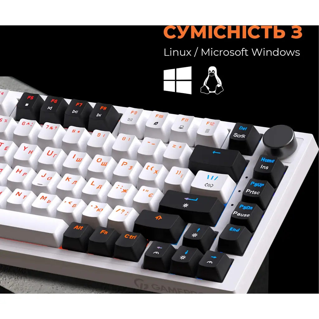 Клавиатура GamePro MK160W Red Switch White [121464] - фото 12