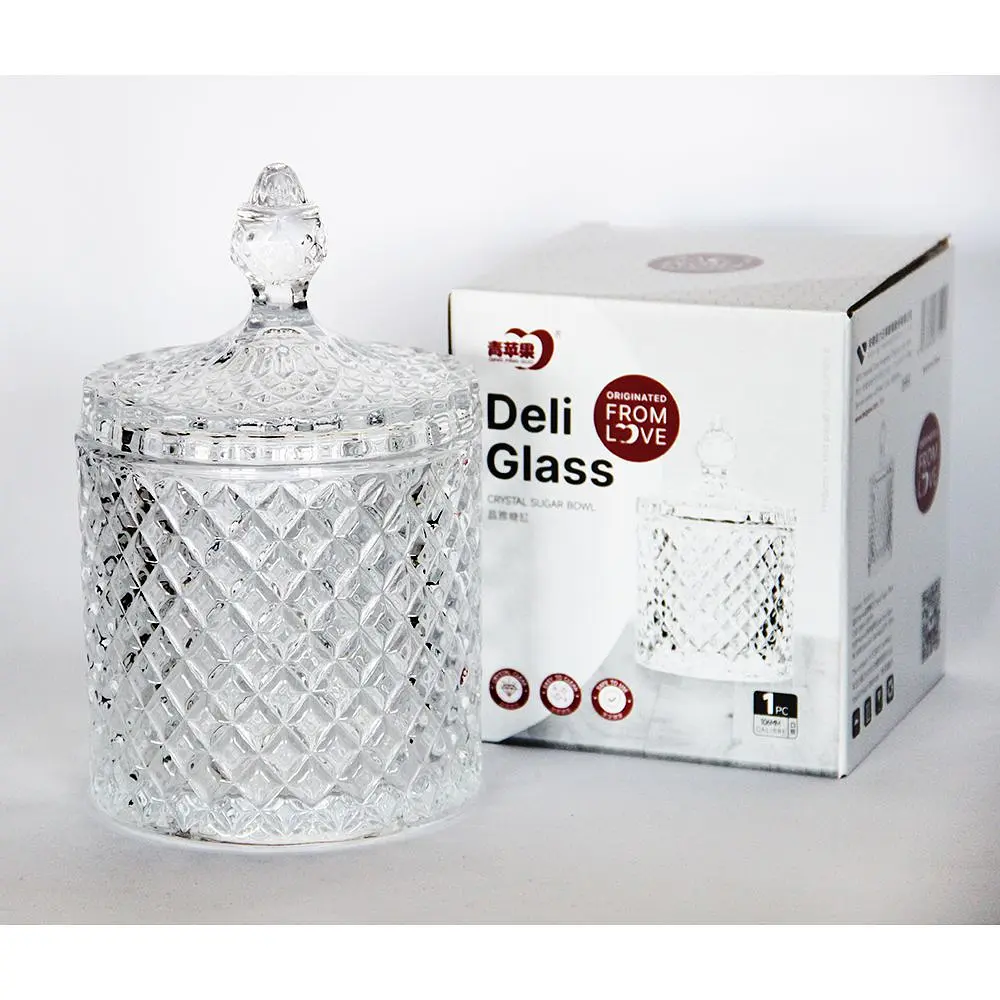 Ємність для зберігання Crystal Leo XL з кришкою скляна 11x13 cм 600 мл (83000182-1_YBCG-182-1) - фото 6
