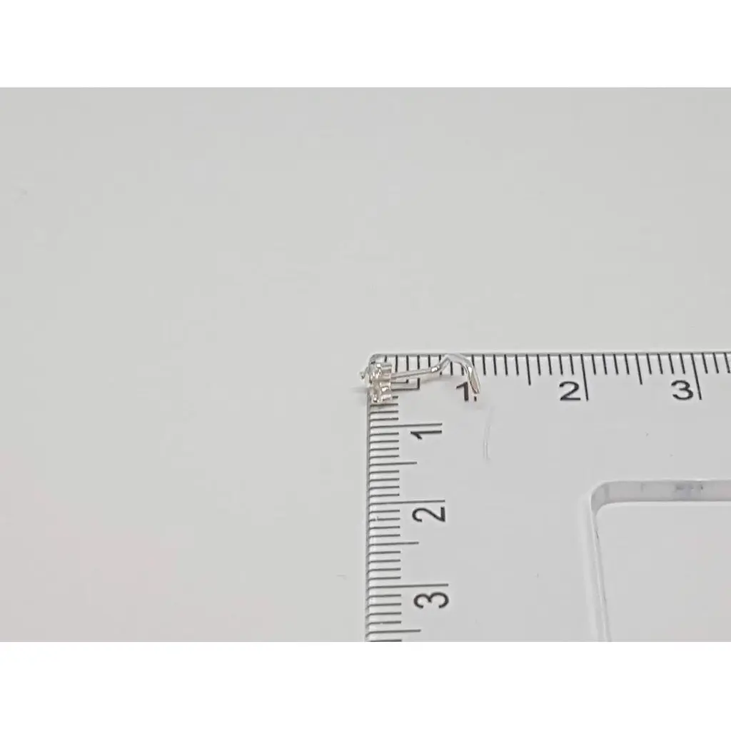 Срібна сережка-пірсинг в ніс Dear. 1039.1С - фото 2